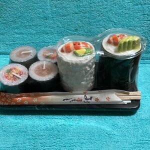 Sushi Candle and Salt& Pepper Set